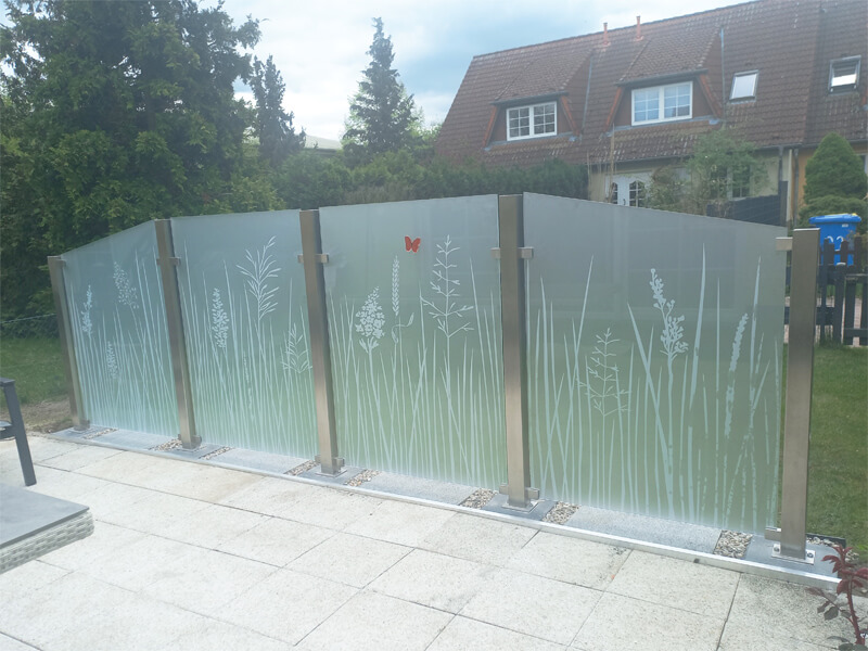 Glas Zaun