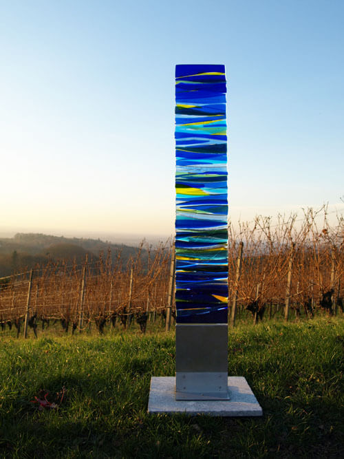 Glas im Garten