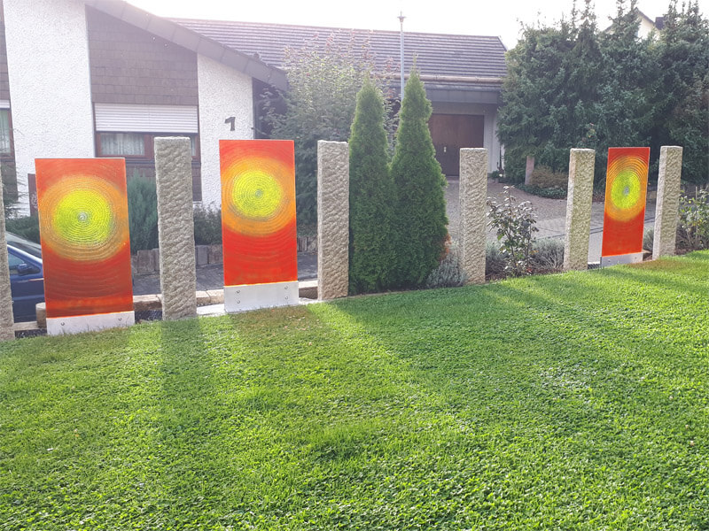 Glastrennwände Garten