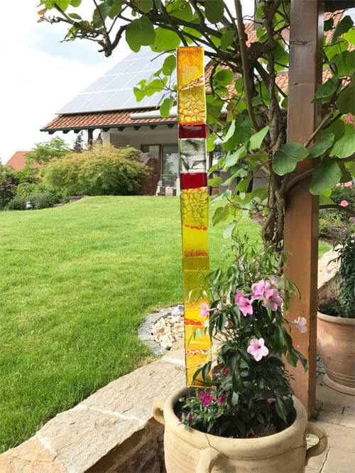 Gartenstecker Glas
