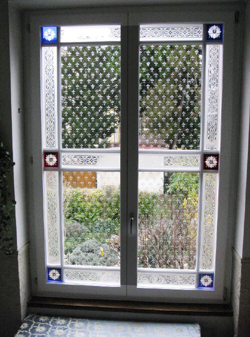 antikglas fenster