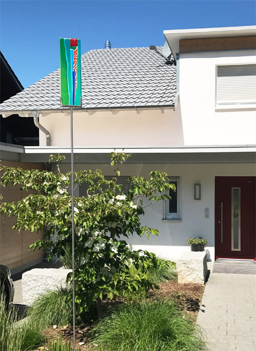 Glaskunst Objekt Garten