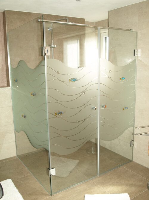 Design-Glasduschen — Beispiel 2