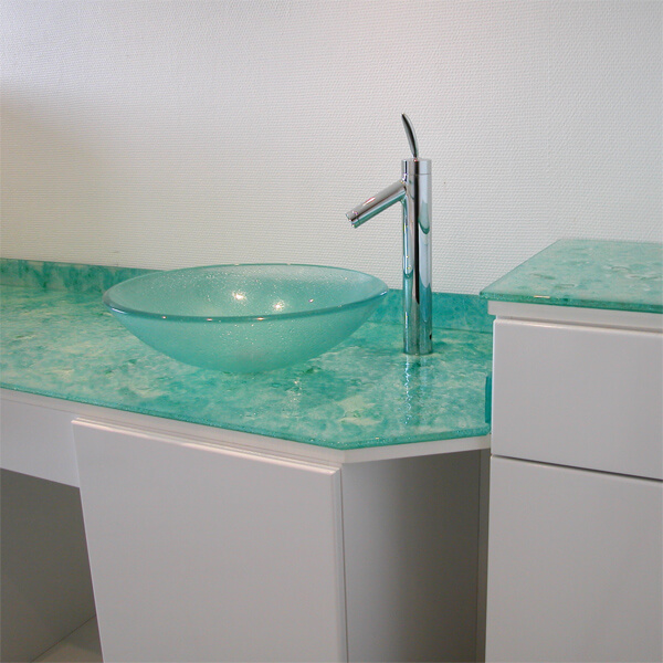 waschbecken glas