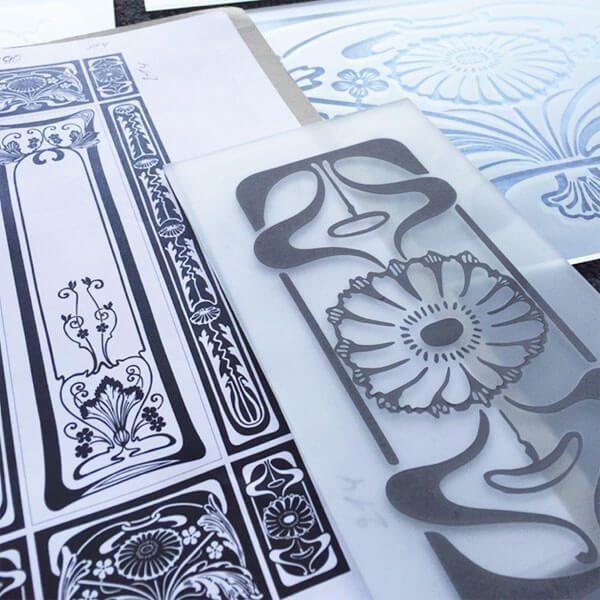 Jugendstil-Glasscheiben — Beispiel 5