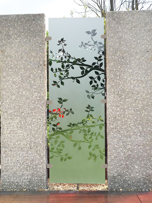 Sichtschutz Glas Stein