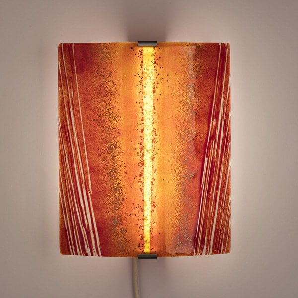 Wandleuchten aus Schmelzglas — Beispiel 2