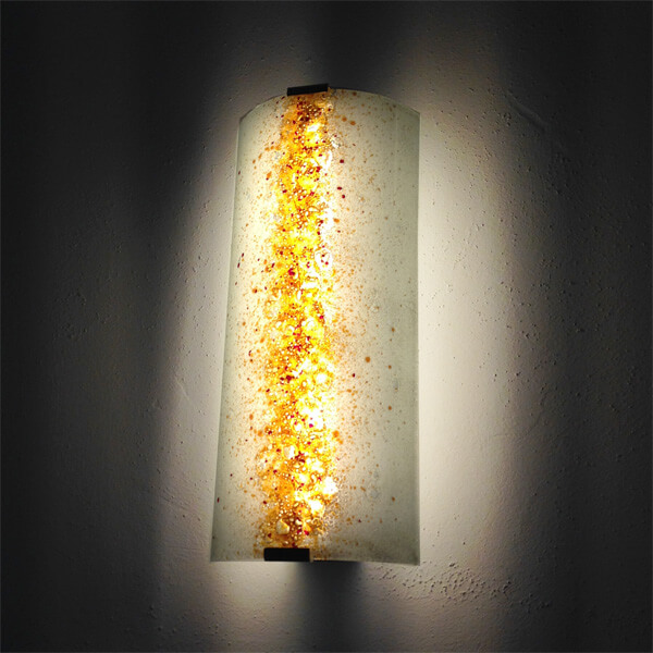 design wandlampe glas