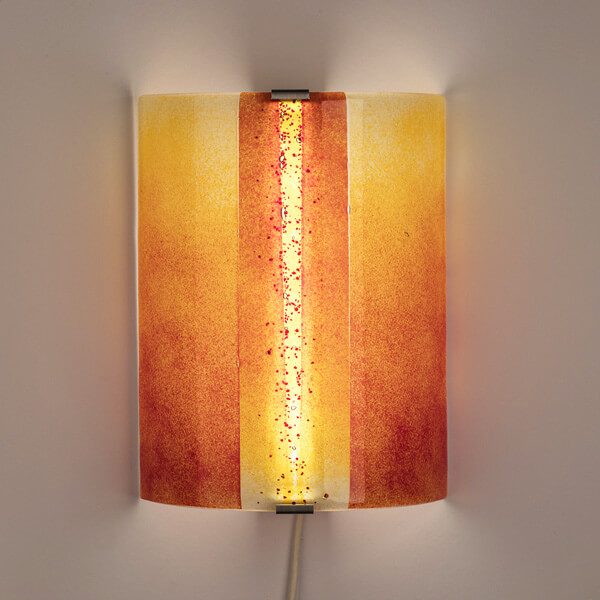 Wandleuchten aus Schmelzglas — Beispiel 4